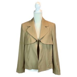 Roz & Ali Tan Blazer Long Sleeve sz 10